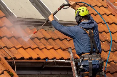 Démoussage et hydrofuge de toiture à Runan